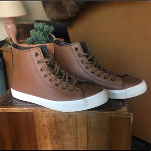 Inkkas leather high top sneakers